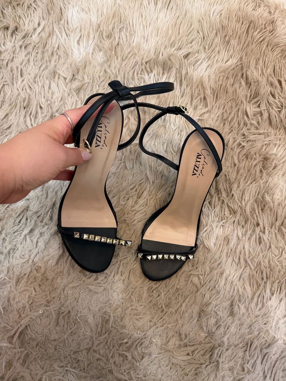 Sandália aluzza preto - Foto 4