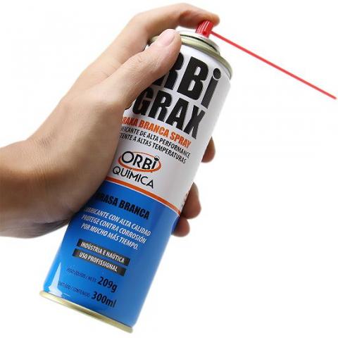 Graxa Branca Spray 300ml/209g - Orbi Química - Foto 2