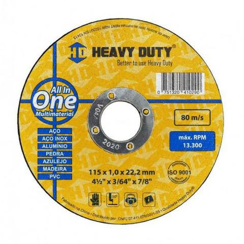 25 discos de corte 4.1/2" Heavy duty
