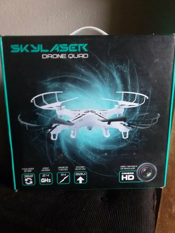 Drone quad skylaser Branco 4 hélices