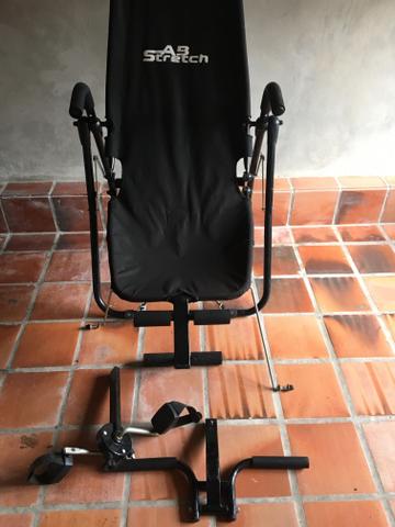 Cadeira AB Stretch Polishop: flexão, abdominal e bicicleta