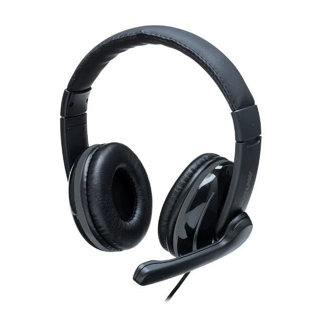 Headset pro multilaser fone c/ microfone 1 ano garantia