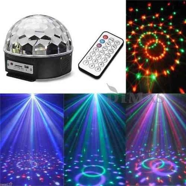 Meia Bola Maluca Led Rgb Usb Jogo De Luz Dj Festa Balada em Promoção na  Americanas