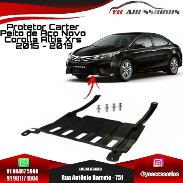 Protetor de Carter Novo Corolla Altis Xrs 2015 - 2019