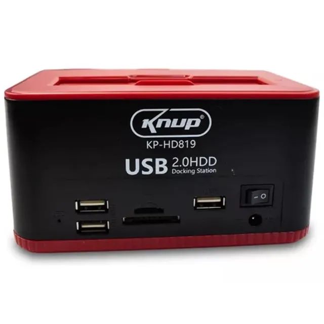 Case Knup Dock Station p/ HD Sata 2,5 ou 3,5 SD Card e Pendrives USB 2.0 KP-HD819  - Foto 4