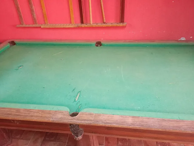 Mesa de sinuca Esportivo Exterior Snooker Formica Green Billiards - China  Barato e fino e clássico preço