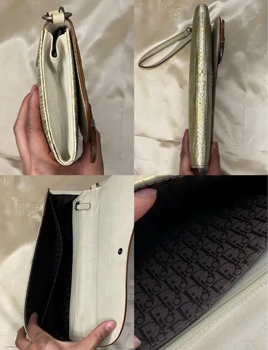 Dior Saddle bolsa clutch vintage python  - Foto 4
