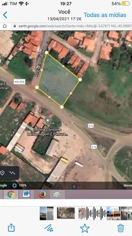 Vendo uma Área de 2.500,00 m² em Santa Inês (MA)
