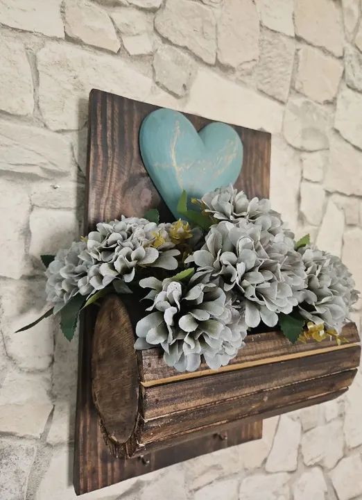 Floreira rústica com ganchinhos - Foto 3