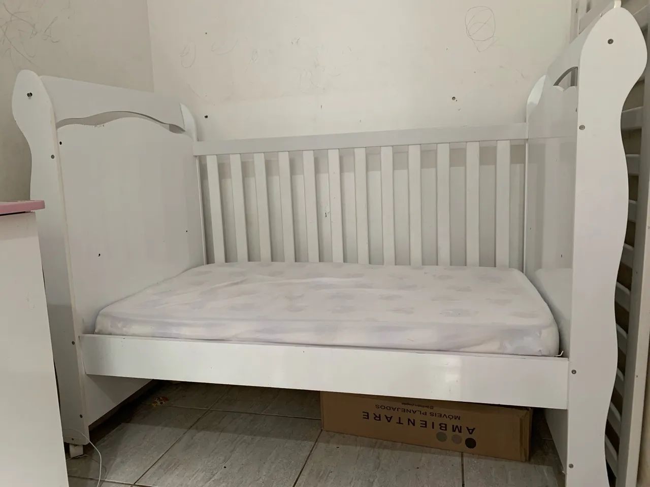 Berço Branco de Madeira - Foto 2