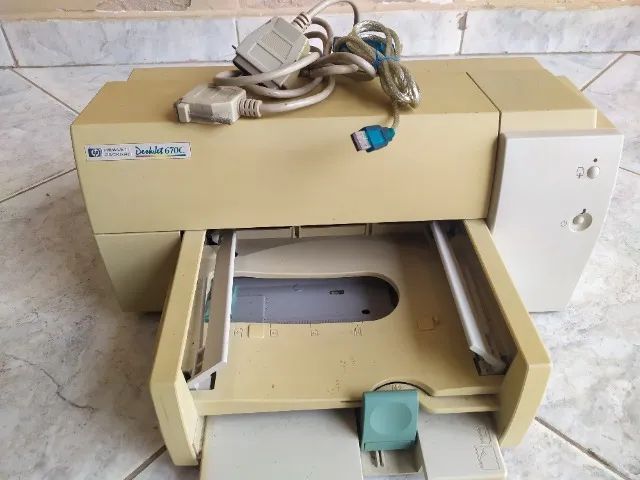 Impressora HP Deskjet 670C muito bem conservada - Foto 4