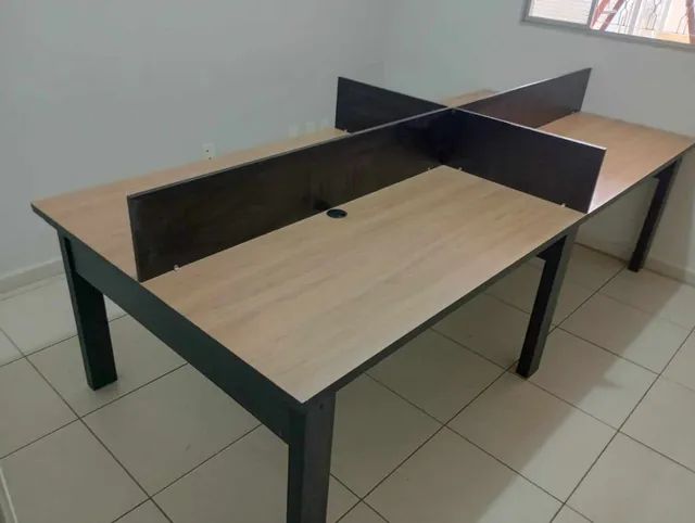 MOVEIS DE ESCRITÓRIO Estaçao de trabalho nova 4 posições****leia a descrição****