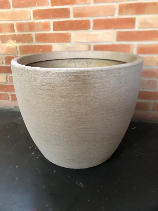 Vaso de planta Grande de plástico areia 46x52