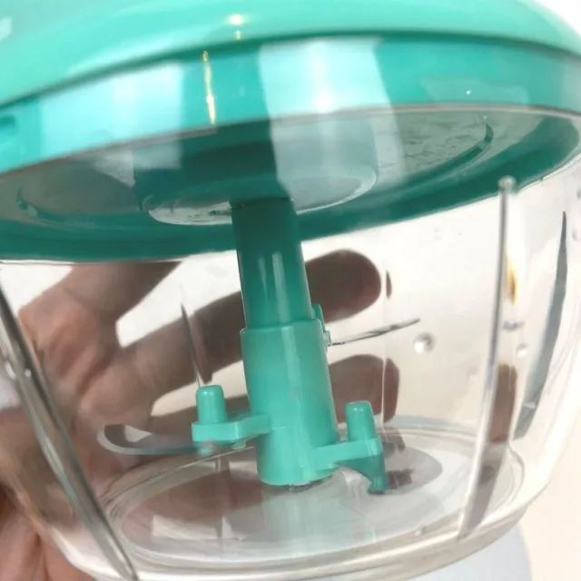 Mini Processador Manual de Alimentos Com 3 Lâminas 300ml - Foto 3