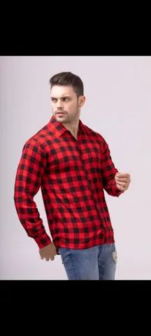 Camisa masculina em xadrez manga longa  - Foto 2