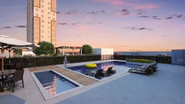 APT 030, Condomínio Torre do Mar, apartamento com elevador e Lazer - Foto 4