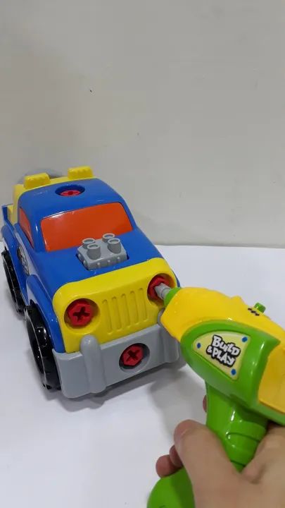 Carro e trem monta e desmonta com parafusadeira elétrica - Foto 4