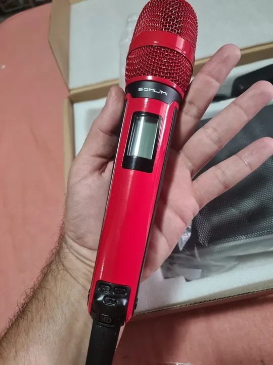 Microfone sem fio duplo , novo na caixa  - Foto 3