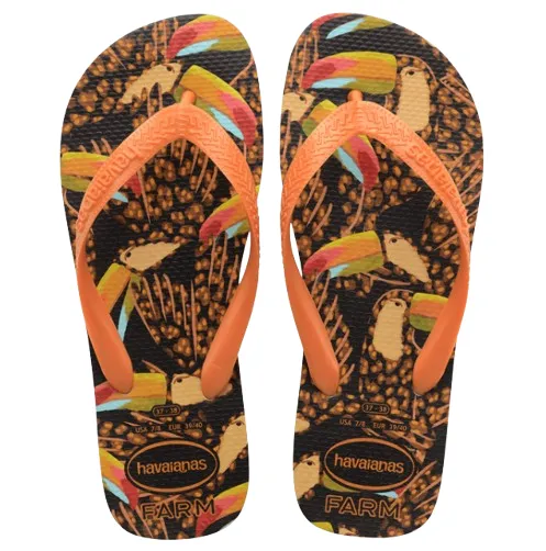 Chinelo Havaianas Farm Tucano Onça