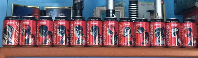 Coleção de Coca Cola Vingadores, Latas Vazias