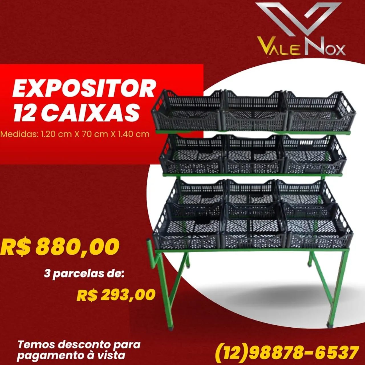 Expositor de frutas e legumes 