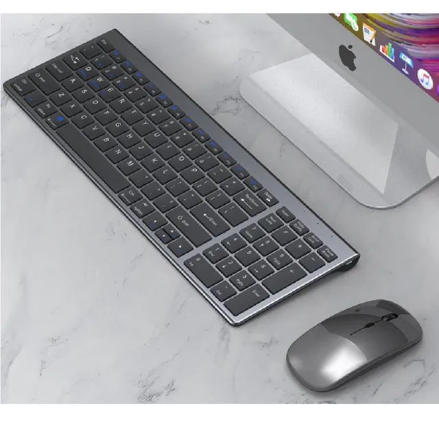 Kit Teclado E Mouse Wifi 2.4ghz Slim Com Bateria Interna - TE117 - Foto 3