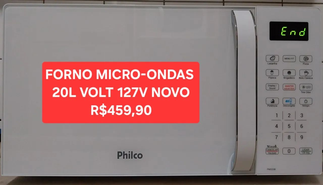FORNO MICRO-ONDAS PHILCO 20L 