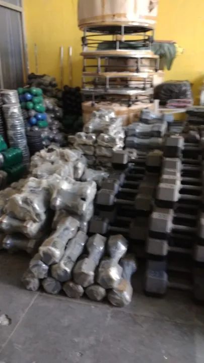 Halteres  Dumbell sextavado  - Foto 2