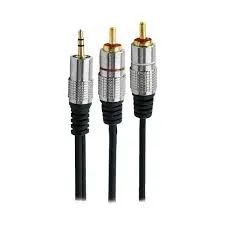 Cabo Auxiliar P2 X RCA Áudio Estéreo 5M.