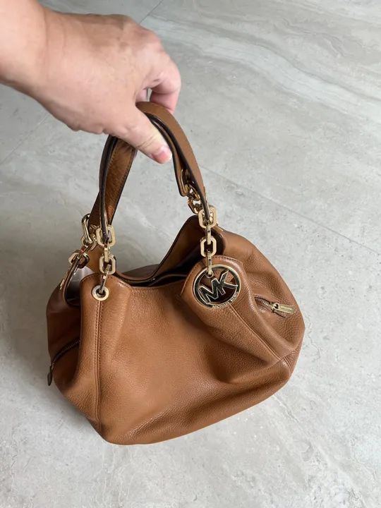 Bolsa Michael Kors Marrom Lillie - Foto 2