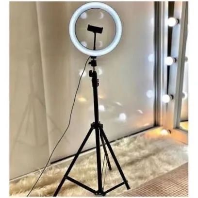 Queima de estoque ring light 26cm anel e tripé de 2,10 - Foto 4