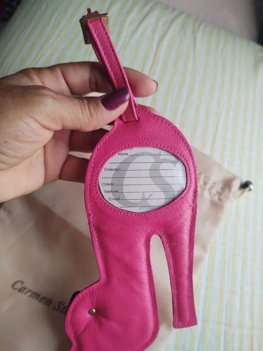 Tag de mala em couro  - Foto 4