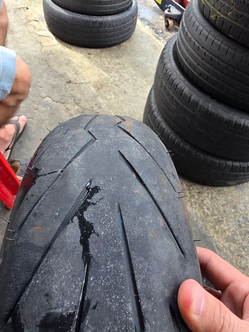 Pneu Moto Pirelli Diablo Rosso III 150/60 aro 17 cb 300 cb 250 Twister fazer 250 - Foto 5