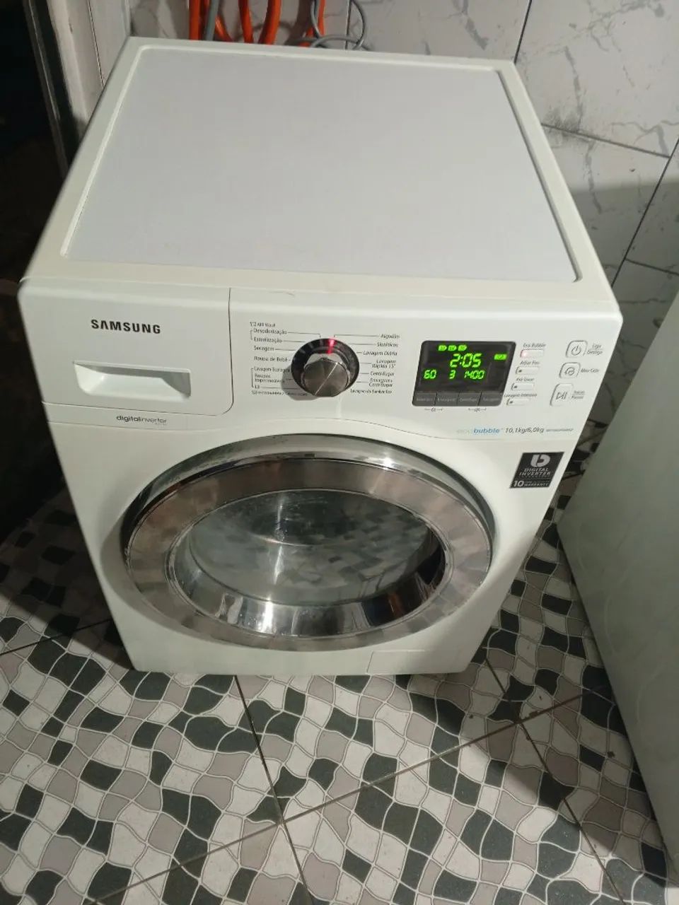 Lava e seca Samsung Eco Bubble 10,1kg - Foto 2