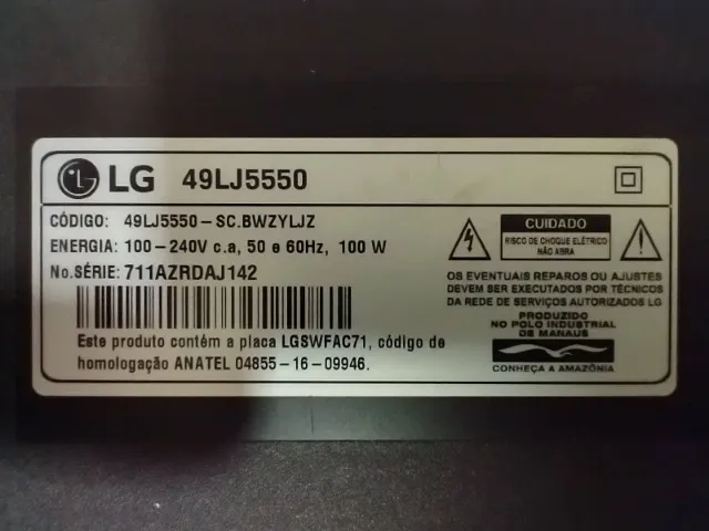 "tv lg 49lj5550" - TVs no Brasil