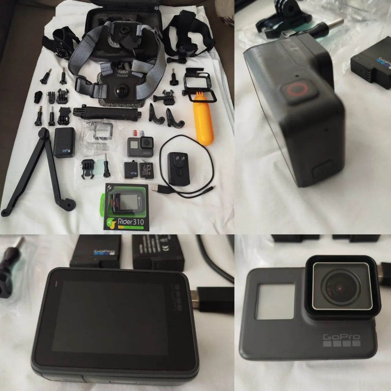 GoPro Hero 6 Black semi nova !!! + GPS Bike 