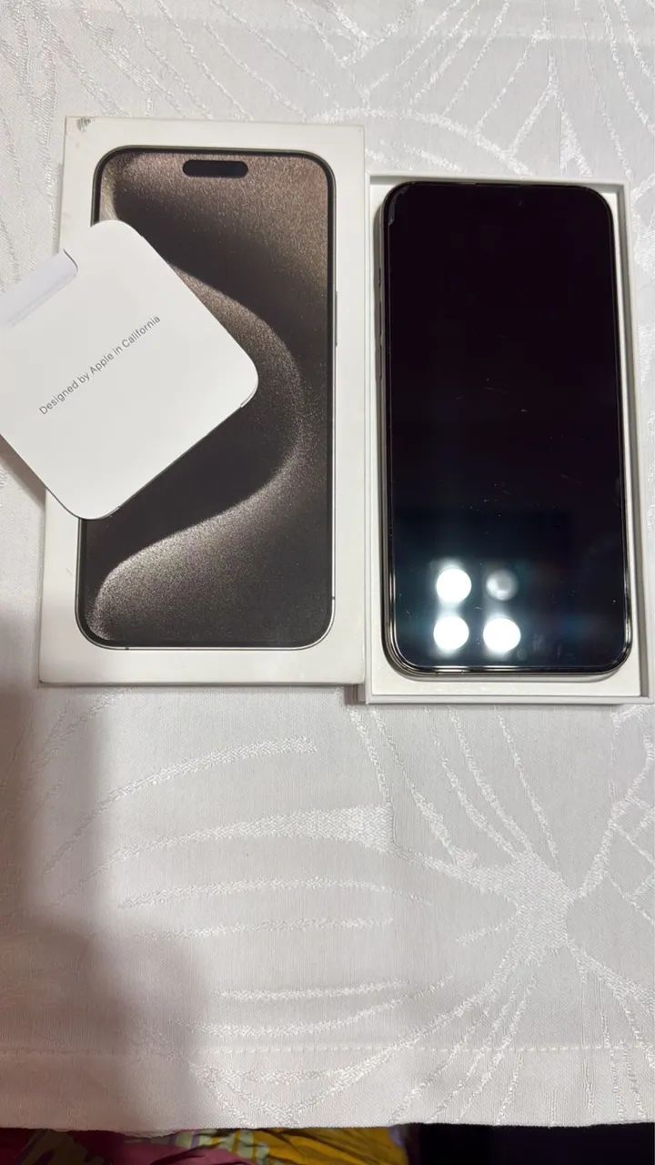Título: iPhone 16 Pro Max Titanium - Seminovo, impecável