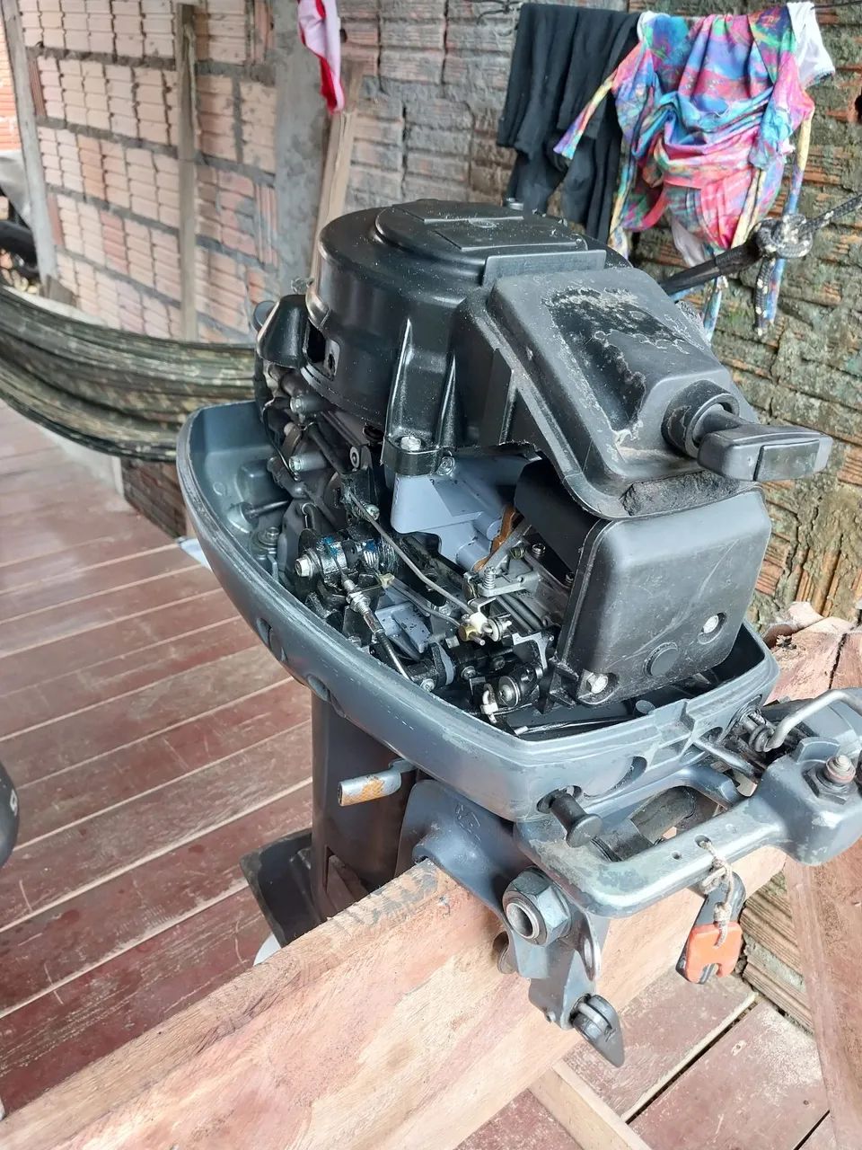 MOTO DE POLPA 15 HP HELICE MOVA E BALDE JA USADO - Foto 5