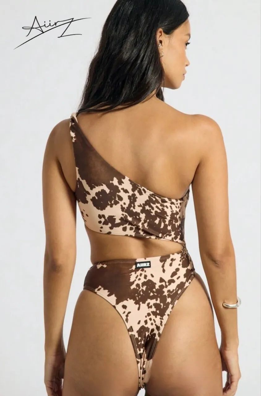 Body ombro só  em animal print de vaquinha  - Foto 2