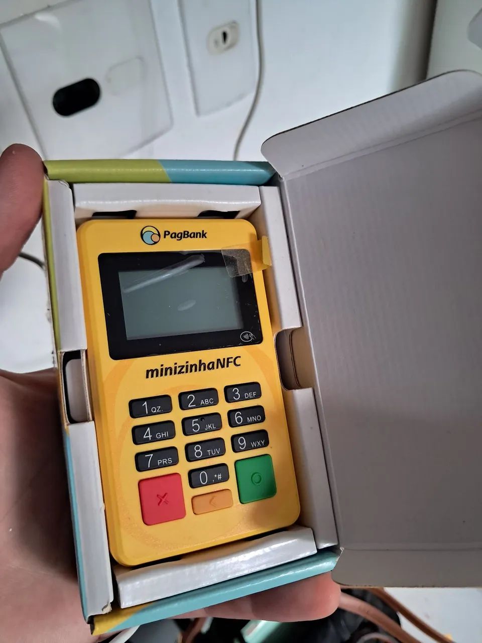 Máquina de cartão PagBank minizinha NFC