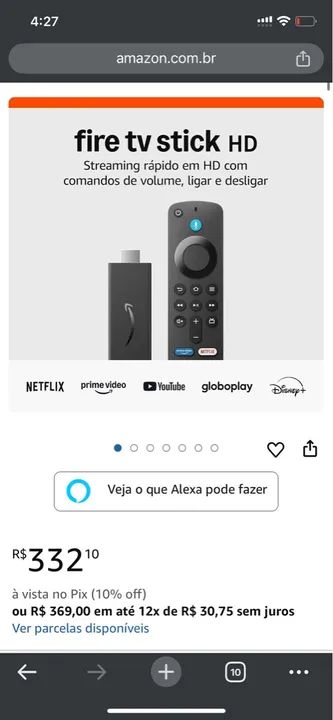 Fire TV Stick (Amazon) C/ 2 Controles - Funcionando perfeitamente  - Foto 3