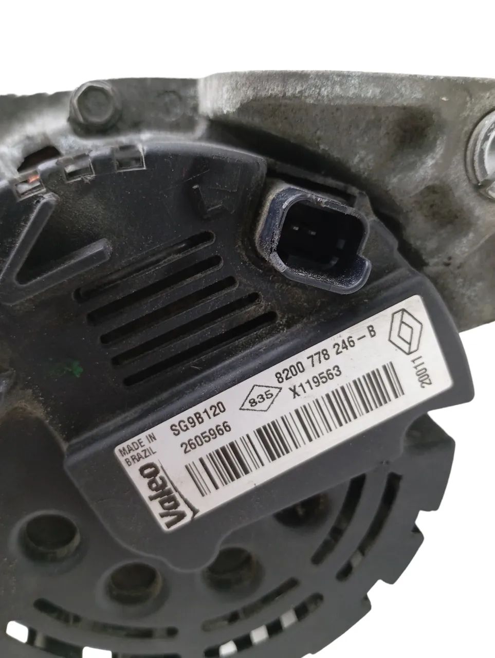 Alternador Nissan March 1.0 16v 2012 Original Com Nfe  - Foto 4
