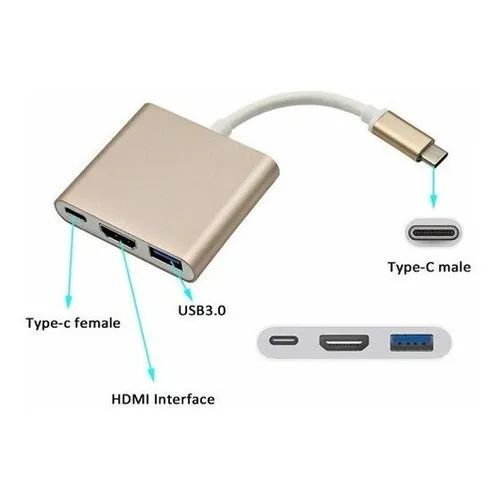 Adaptador Multifuncional HDMI USB e Tipo C - Foto 3