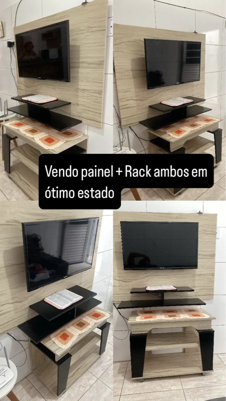 Painel para TV e Rack em Ótimo Estado - Oportunidade!