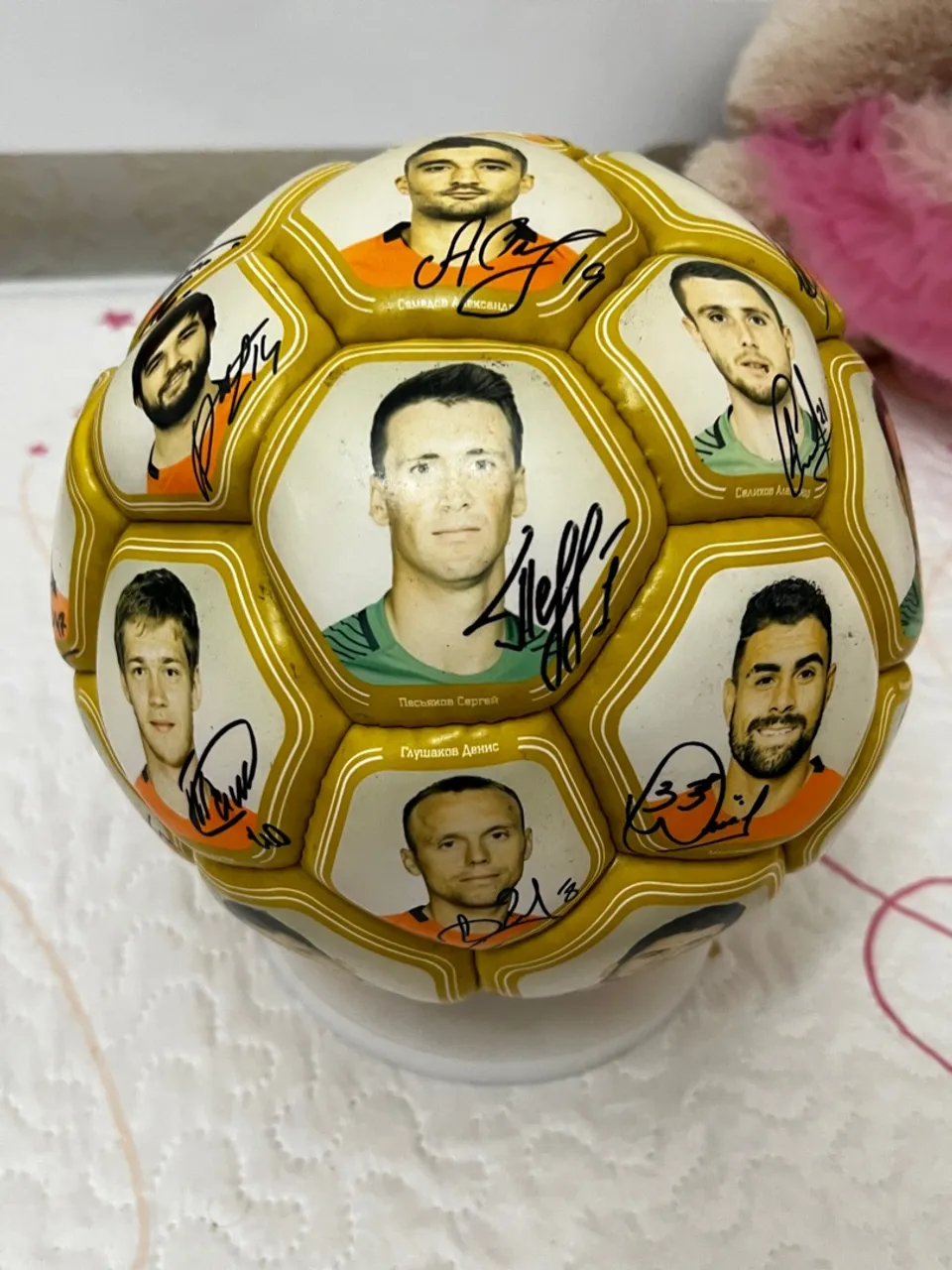 Bola de Futebol Autografada