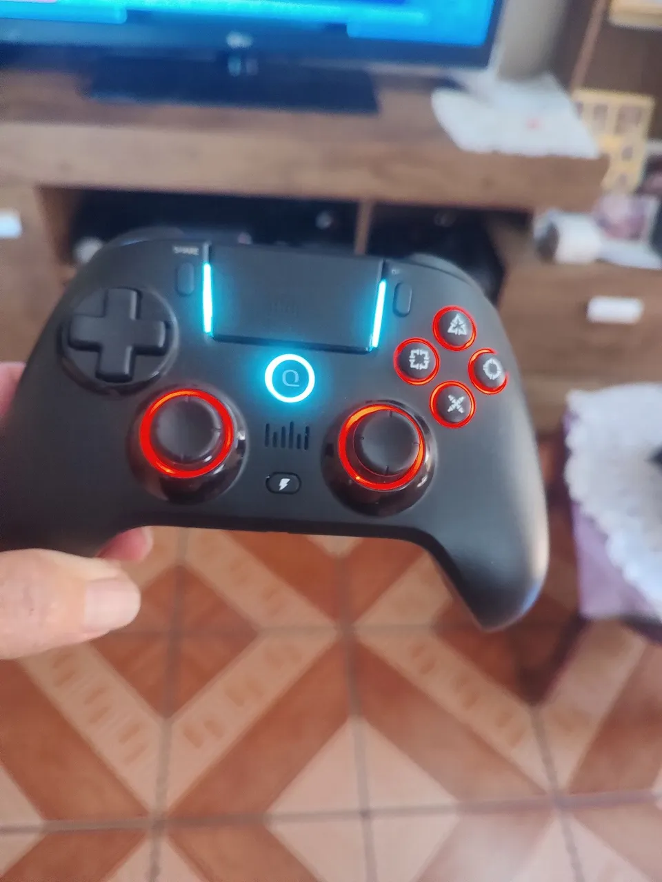Controle Joystick Sem Fio para PS4 PS3 e Android