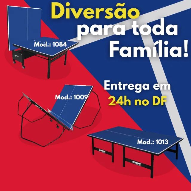 (Novo) Mesas Ping Pong / Tenis de Mesa Infantil / Oficial. Produtos Novos. Entrega em 24h