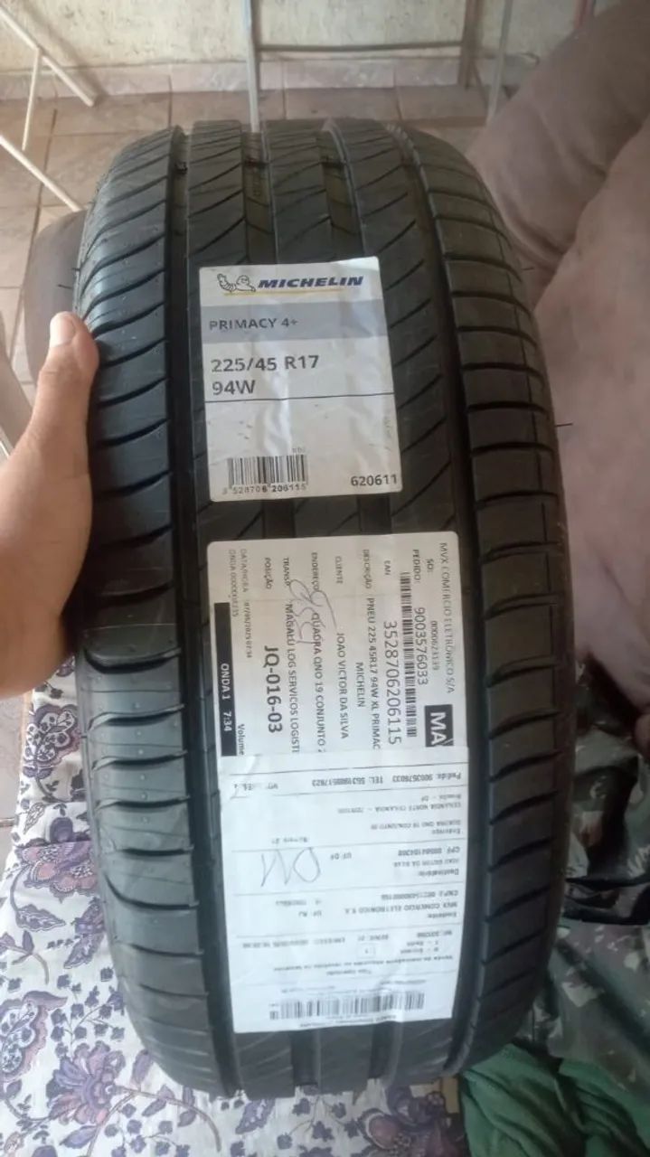 2 Pneus Michelin 17 Primacy - NOVOS