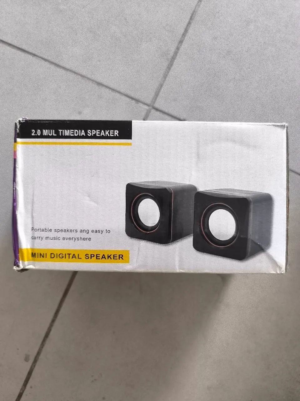 Mini caixas de som para PC ou notebook - novas64302948116354120