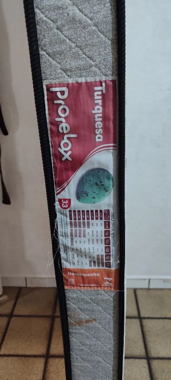 Colchão solteiro Prorelax Turquesa D33